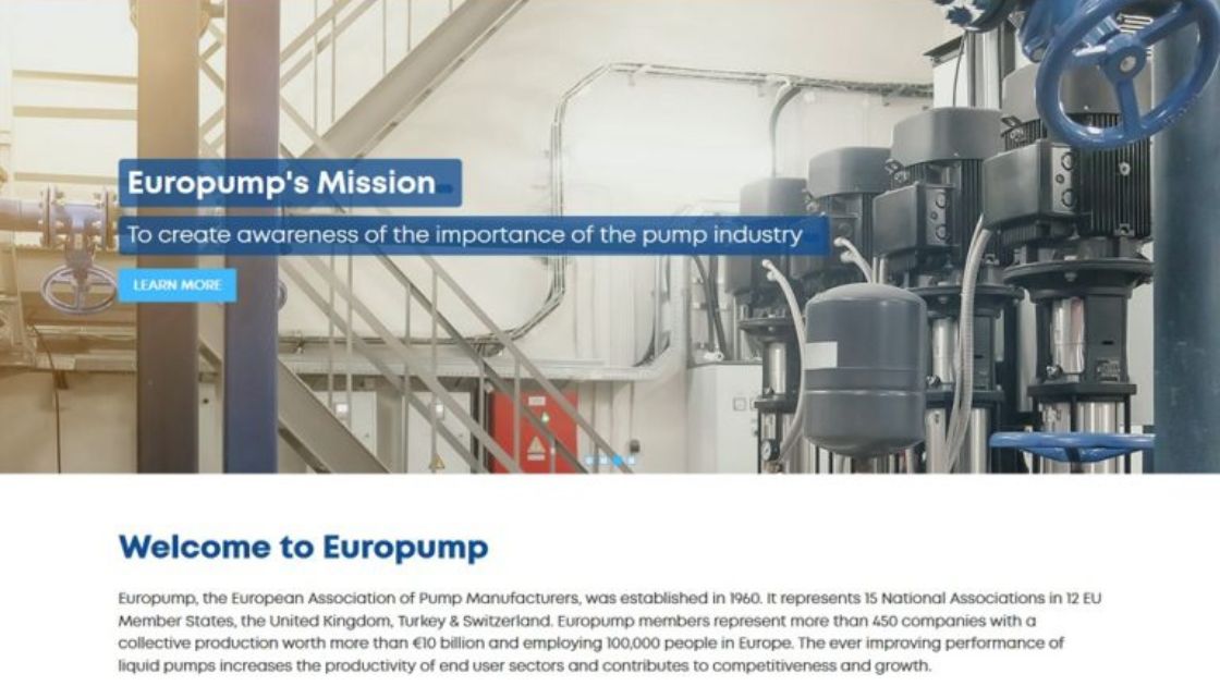 Europump Unveils Sleek and User-Friendly Website