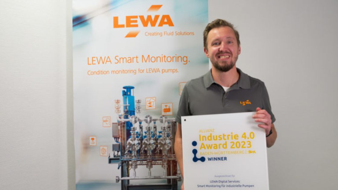 SMART MONITORING IOT SOLUTION FOR INDUSTRIAL PUMPS FROM LEWA AND GENERIC.DE RECEIVE ALLIANZ INDUSTRIE 4.0 AWARD