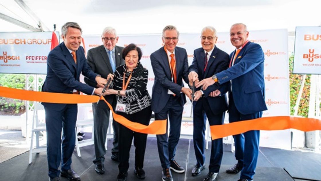 Busch vacum solutions USA celebrates reopening of virgina beach headquarters