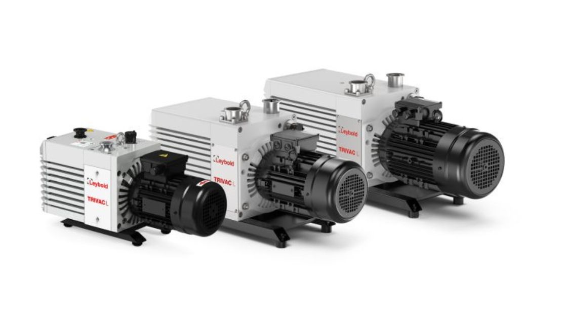New air-cooled 2-stage rotary vane pump from leybold